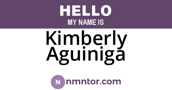 Kimberly Aguiniga