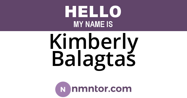 Kimberly Balagtas
