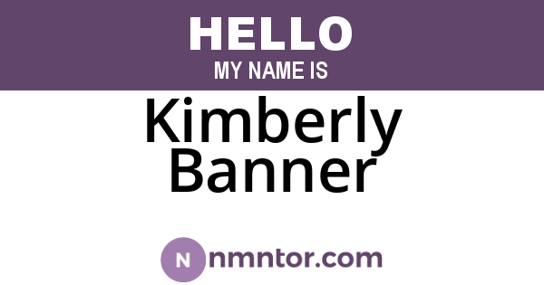 Kimberly Banner