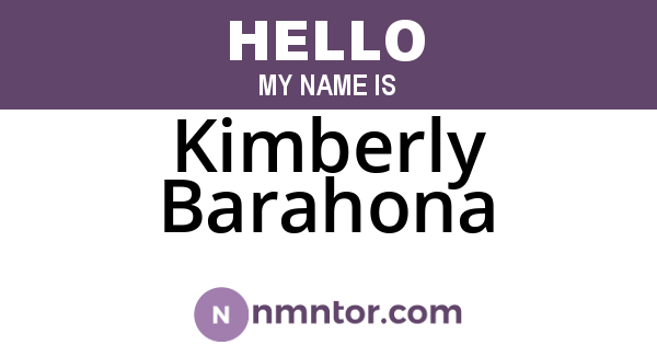 Kimberly Barahona