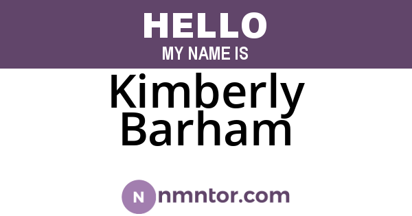 Kimberly Barham