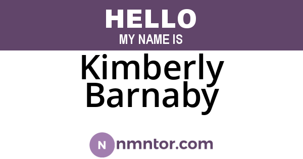 Kimberly Barnaby