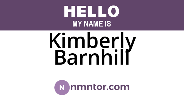 Kimberly Barnhill