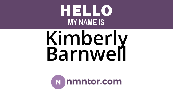 Kimberly Barnwell