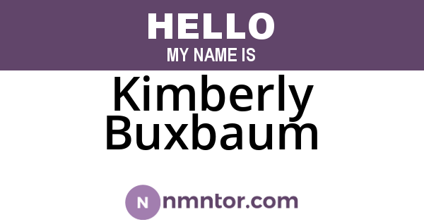 Kimberly Buxbaum