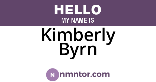 Kimberly Byrn