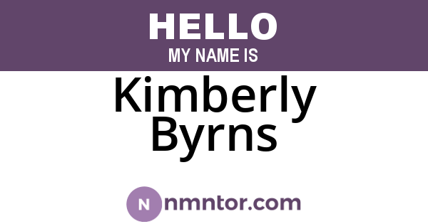 Kimberly Byrns