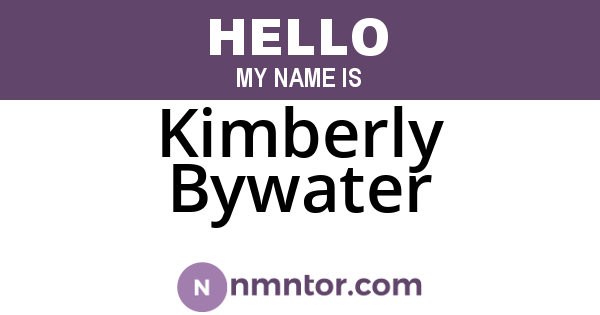 Kimberly Bywater