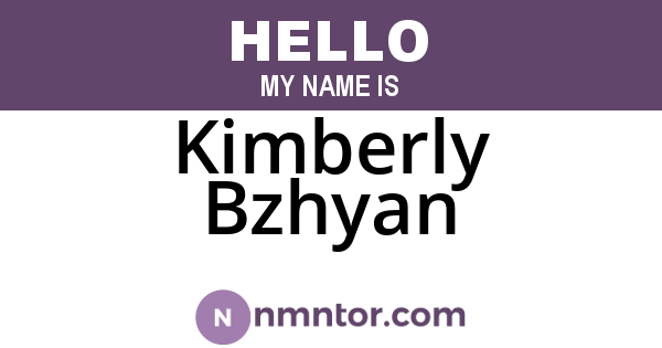Kimberly Bzhyan