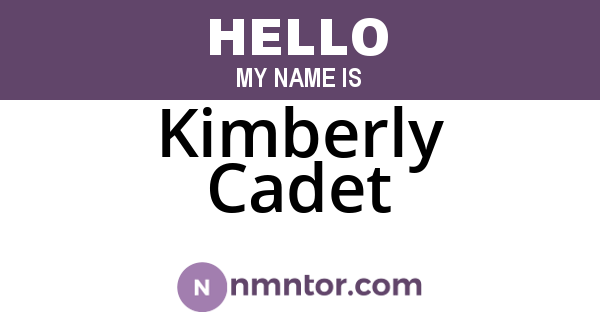 Kimberly Cadet