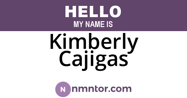 Kimberly Cajigas