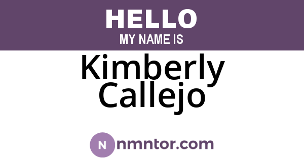 Kimberly Callejo