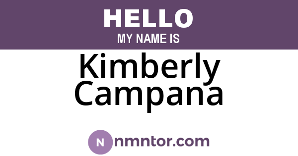 Kimberly Campana
