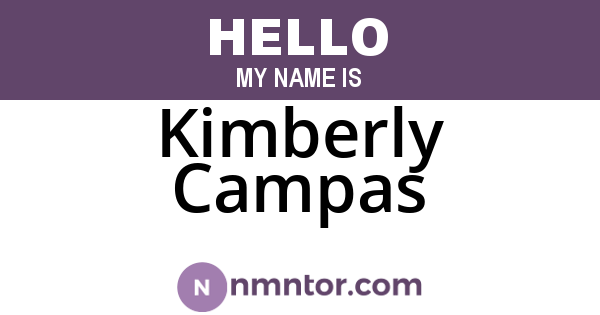 Kimberly Campas