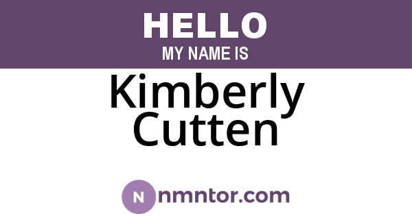 Kimberly Cutten