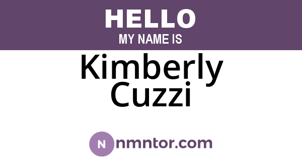 Kimberly Cuzzi