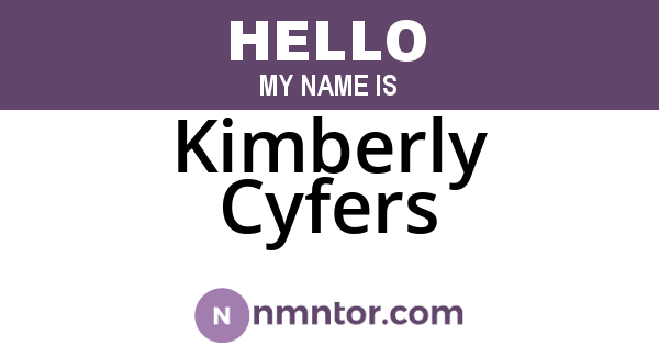 Kimberly Cyfers