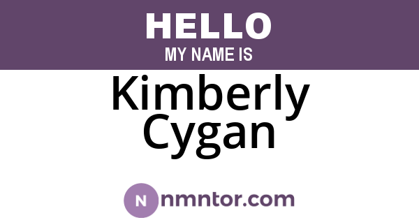 Kimberly Cygan