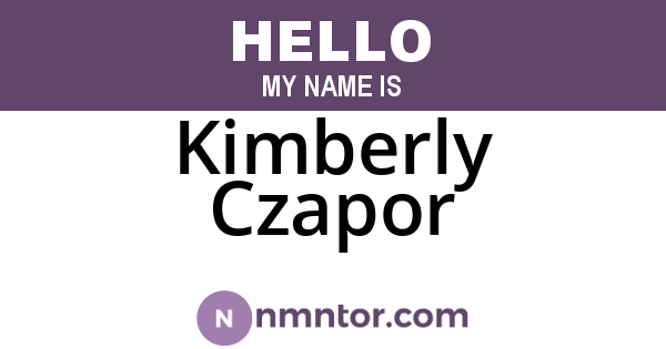 Kimberly Czapor