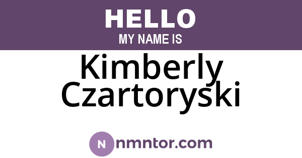 Kimberly Czartoryski