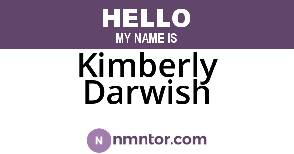 Kimberly Darwish