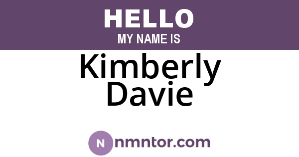 Kimberly Davie