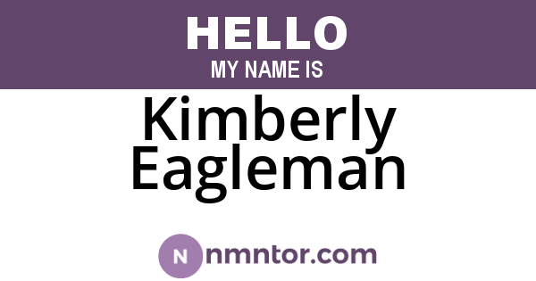 Kimberly Eagleman