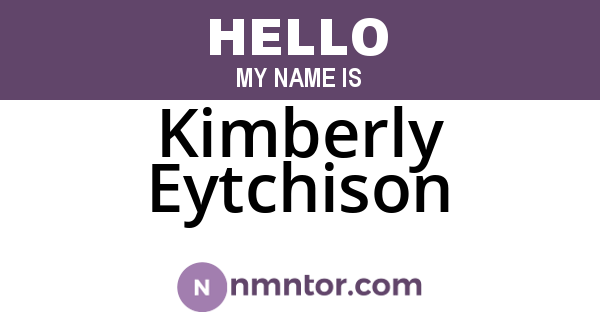 Kimberly Eytchison