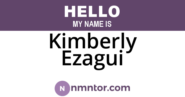 Kimberly Ezagui