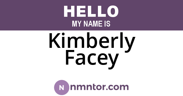 Kimberly Facey