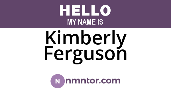Kimberly Ferguson