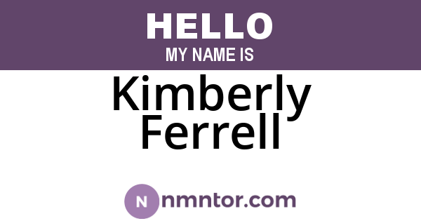Kimberly Ferrell