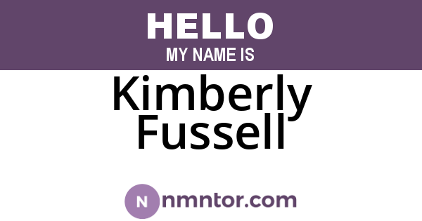Kimberly Fussell