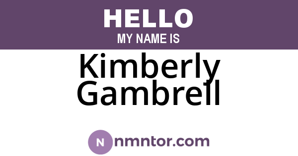 Kimberly Gambrell