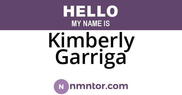 Kimberly Garriga