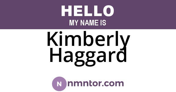 Kimberly Haggard