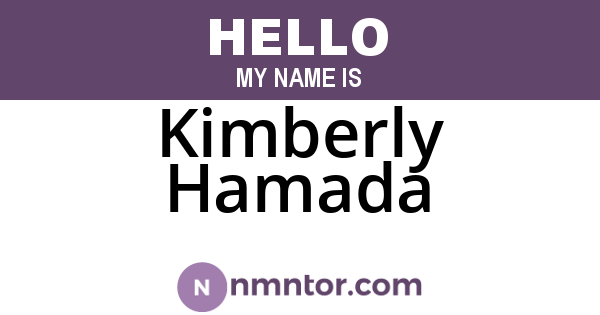 Kimberly Hamada