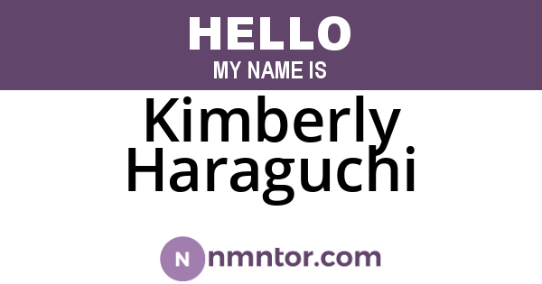 Kimberly Haraguchi