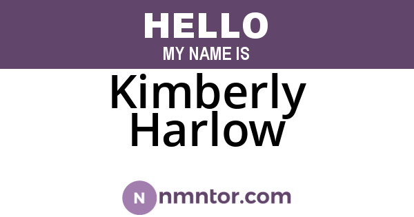 Kimberly Harlow