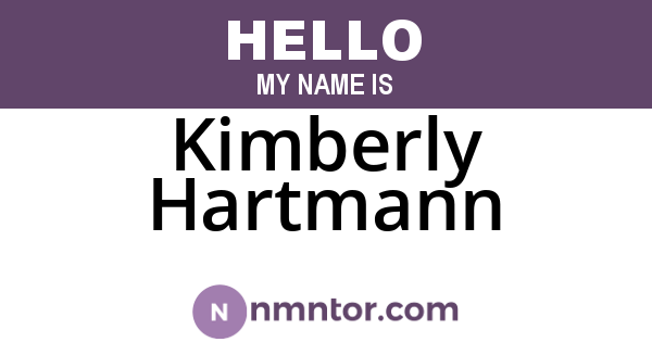 Kimberly Hartmann