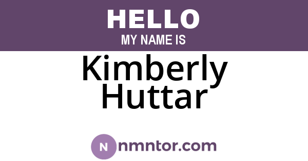 Kimberly Huttar