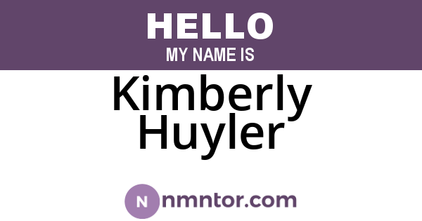 Kimberly Huyler