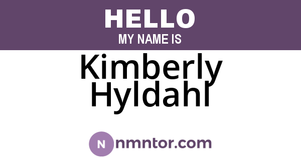 Kimberly Hyldahl