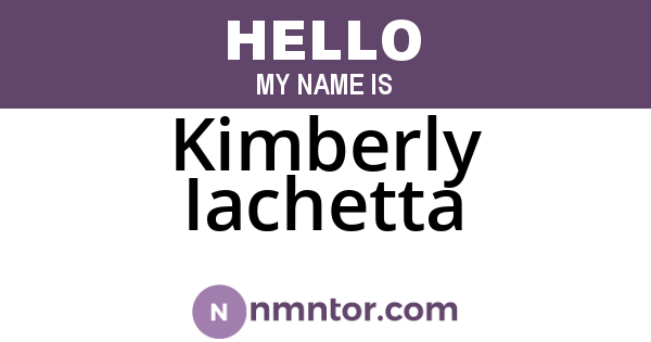 Kimberly Iachetta