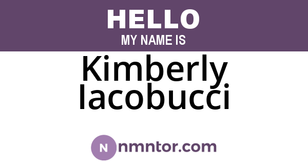 Kimberly Iacobucci