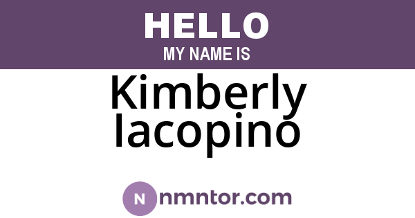 Kimberly Iacopino