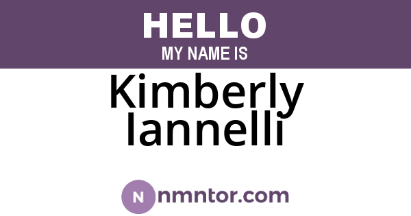 Kimberly Iannelli