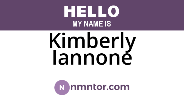 Kimberly Iannone