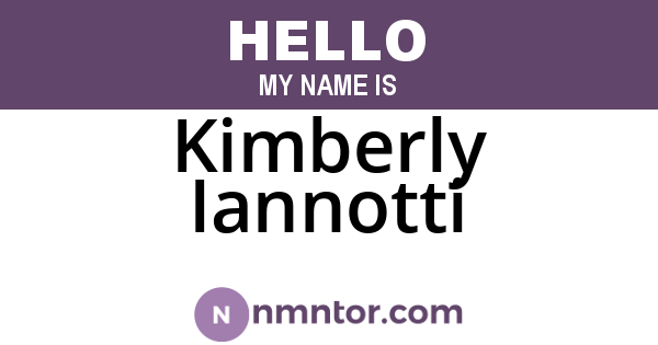 Kimberly Iannotti