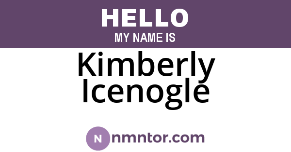 Kimberly Icenogle
